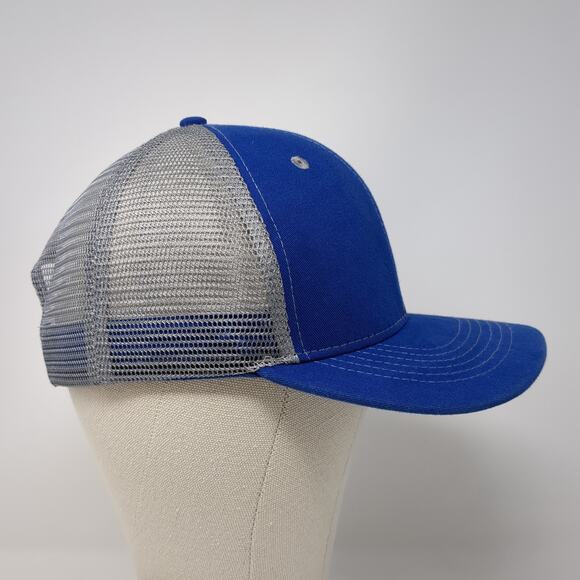 Idaho 55 Snapback Trucker Hat Blue OS Adjustable Mesh Back Arcadian Outfitters - Picture 5 of 9